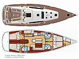 Oceanis 50 Family Air Condition/Generator - [Layout image]