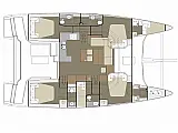 Dufour Catamaran 48 - Layout image