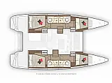 Lagoon 40  - Layout image