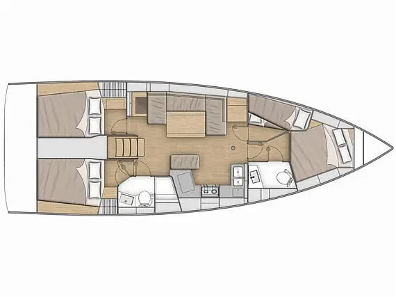 Oceanis 40.1 - Immagine di layout