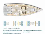 Hanse 588 - ONLY SKIPPERED - [Layout image]