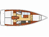 OCEANIS 38.1 BT - Layout image