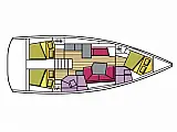 Oceanis 41.1 - Layout image