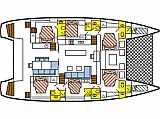 Cocktail Creole Lagoon 620 - Cabin Cruise Seychelles - Layout image