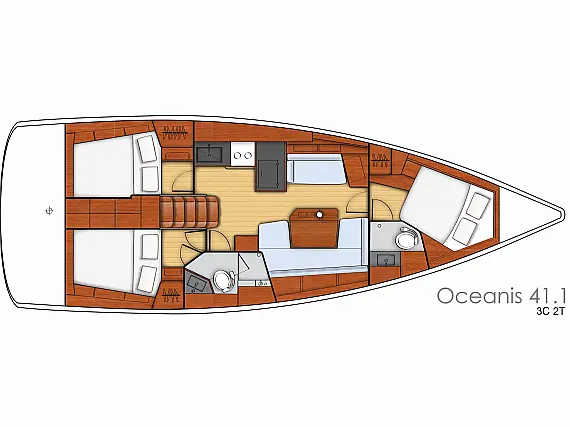 Oceanis 41.1 - Immagine di layout