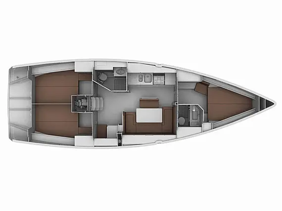 Bavaria Cruiser 40 - Immagine di layout