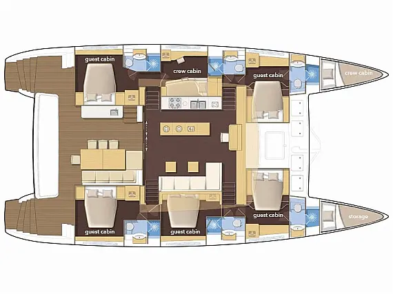 Lagoon 620  - Layout image