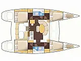 Lagoon 380 S2 - Layout image