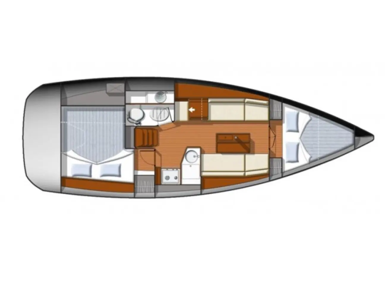 Sun Odyssey 33i Aqua cockpit