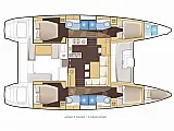 Lagoon 46   - Layout image