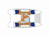 Sunsail 46 Cat - Layout image