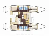 Lagoon 400 S2   - Layout image