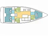 Dufour 390 Grand Large - Layout image
