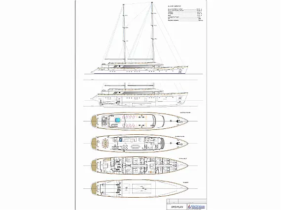 Luxury Sailing Yacht Dalmatino - Immagine di layout