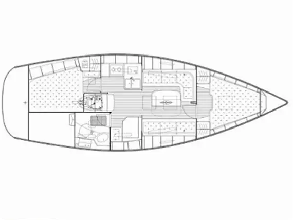 Bavaria 34 Cruiser - Immagine di layout