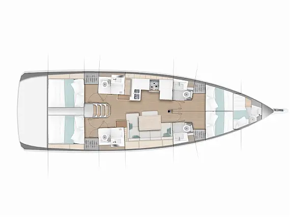 Sun Odyssey 490 - Layout image