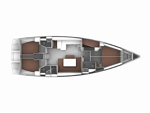 Bavaria Cruiser 51 - Immagine di layout
