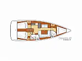 Oceanis 41 - Layout image