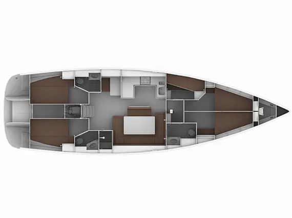 Bavaria Cruiser 50 - [Layout image]