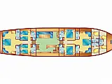 Gulet- Bodrum Queen - Layout image