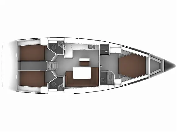 Bavaria Cruiser 46 Style - Immagine di layout