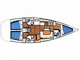 Cyclades 43.3 - Layout image