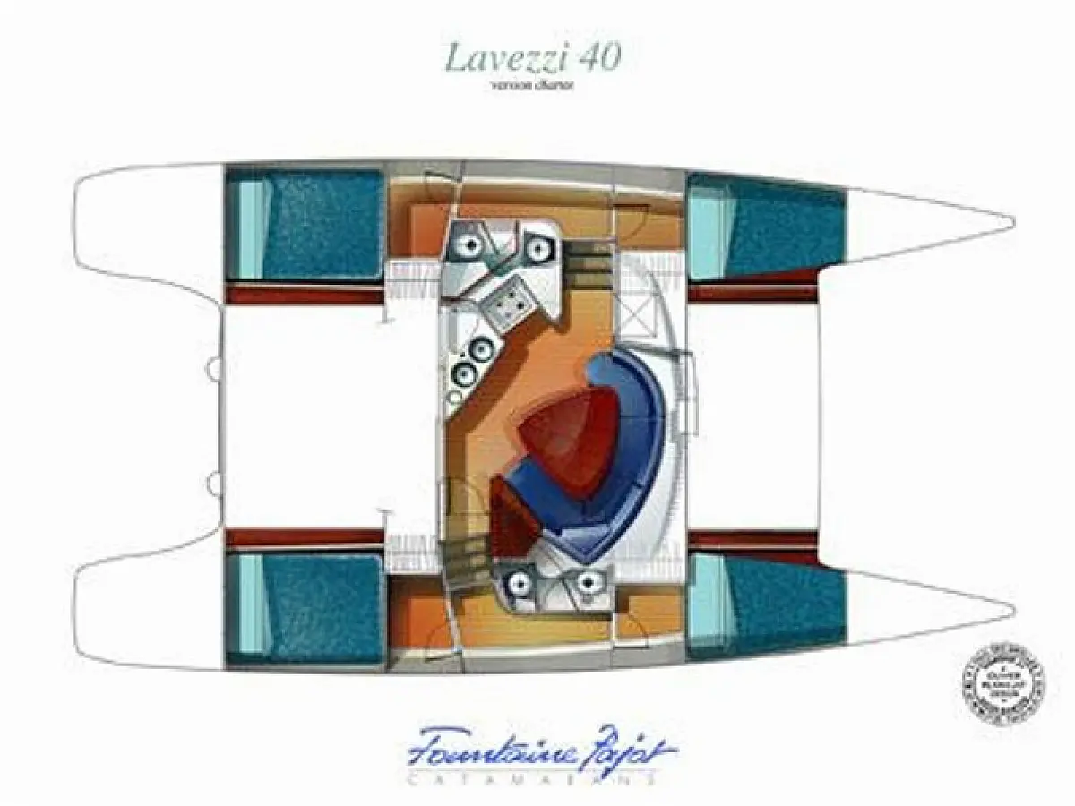 Lavezzi 40 (2005) in Cuba deck plan