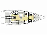 Dufour 520 GL - Layout image