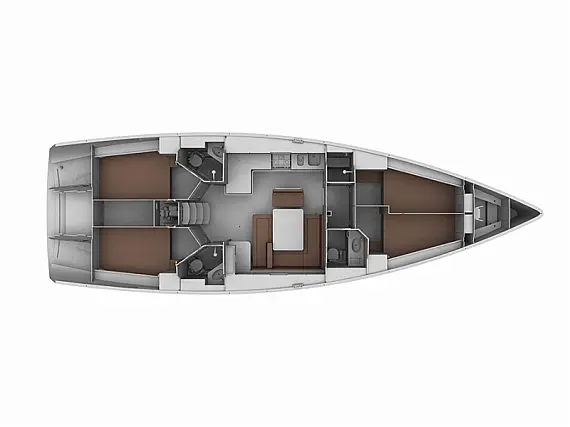 Bavaria 45 Cruiser - Immagine di layout