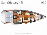 Sun Odyssey 42 i - [Layout image]