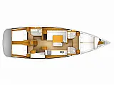 Sun Odyssey 519 -  5 cabs - Layout image
