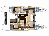 Lagoon 560 S2 - Layout image