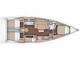 Dufour 430 Grand Large - Layout image