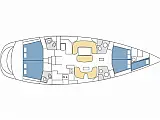 Sun Odyssey 54DS A/C & GEN - ONLY SKIPPERED - [Layout image]