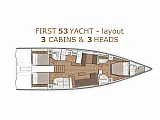 First Yacht 53  - [Layout image]