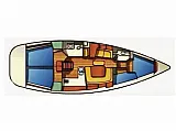 Sun Odyssey 43  - Layout image