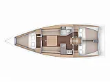 Dufour 360 Grand Large - Layout image