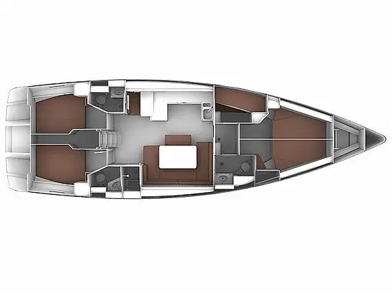 Bavaria Cruiser 51 - Immagine di layout