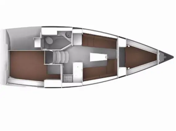 Bavaria Cruiser 34 - Layout image