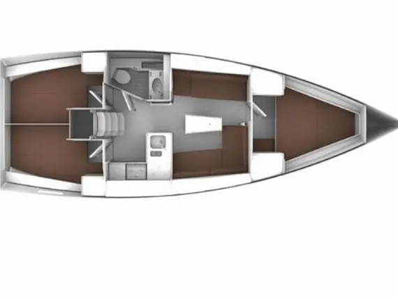 Bavaria Cruiser 37 - Immagine di layout