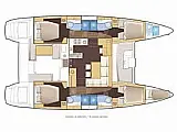 Lagoon 46  - Layout image