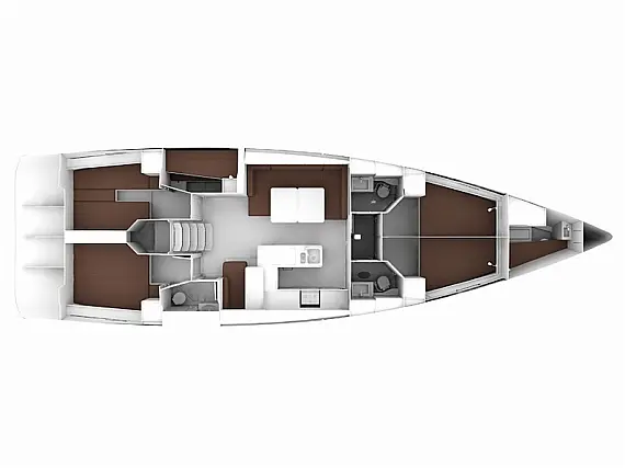Bavaria Cruiser 56 - Immagine di layout
