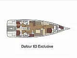 Dufour 63 Exclusive - [Layout image]