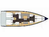 Bavaria C45 - Layout image