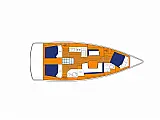 Sun Odyssey 410 - Layout image