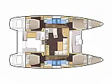 Lagoon 450  Fly A/C & GEN & WM - Layout image