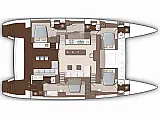 Lagoon 630 Powercat LUX - Layout image