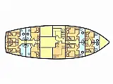 Gulet Queen of Adriatic - Layout image