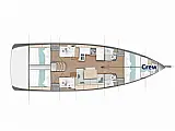Sun Odyssey 490 - Layout image