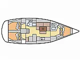Dufour 405 - [Layout image]